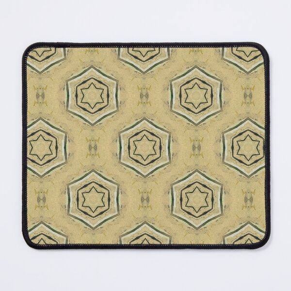 Item preview, Hexagon Star Geometric Pattern in Yellow designed and sold by Artistestella.