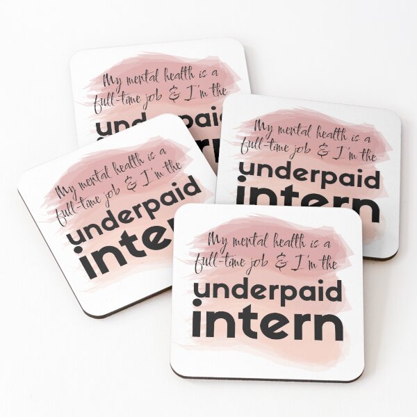Item preview, Mental health is a full-time job designed and sold by bruise+blush.