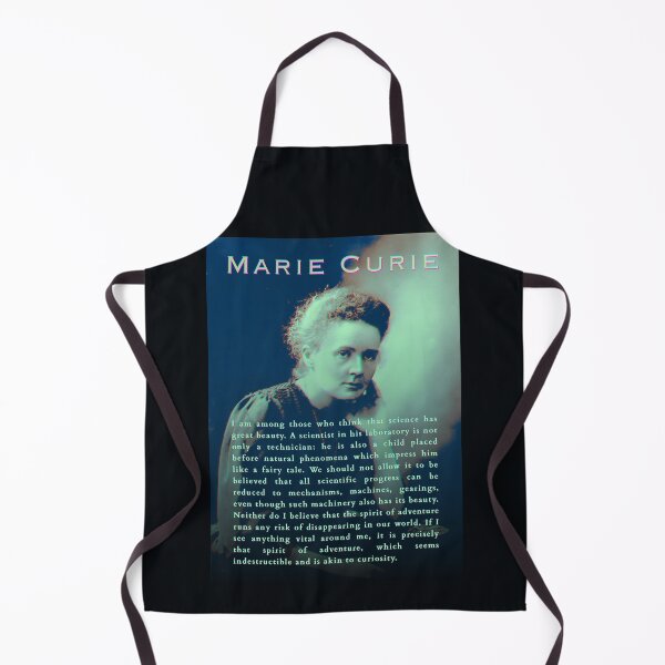 Item preview, Marie Curie  portrait and quote: I am among those who think that science has great beauty. A scientist in his laboratory is not only a technician: designed and sold by artbleed.