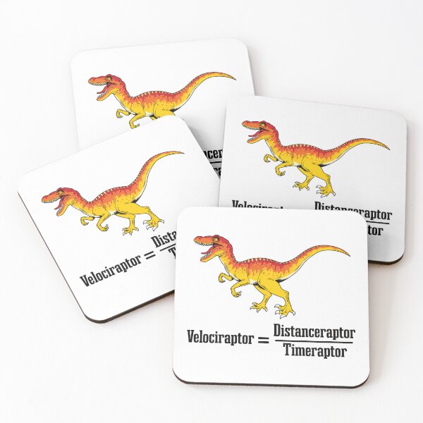 Item preview, Velociraptor Dinosaur Physics Pun designed and sold by mrhighsky.
