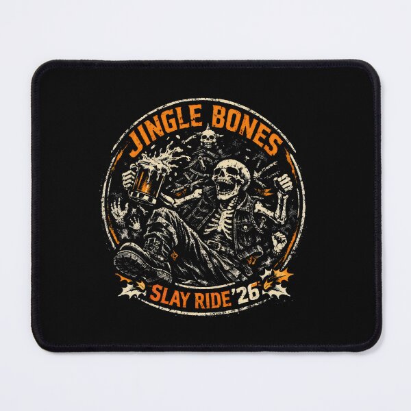 Item preview, Jingle Bones Slay Ride Festive Skeleton designed and sold by SplashTastic.