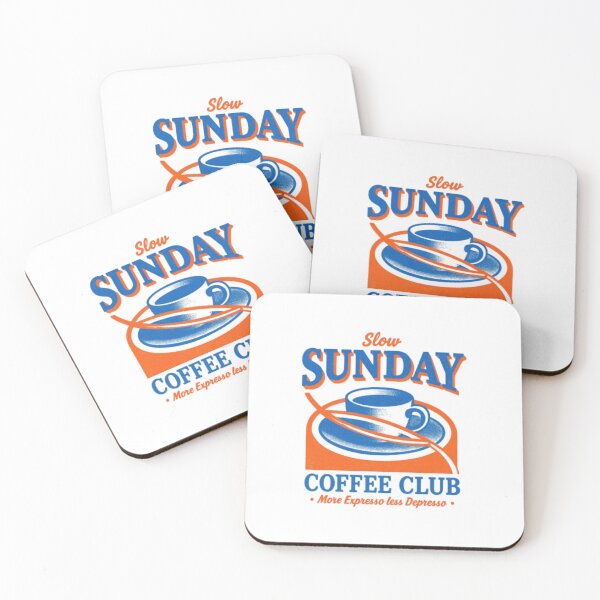 Item preview, Slow Sunday Coffee Club designed and sold by Colorful-Garden.