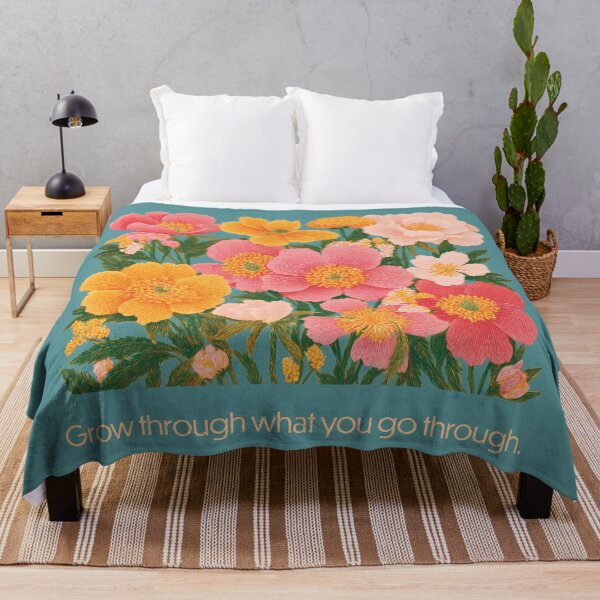 Item preview, Wildflowers Don’t Need Permission – Floral Typography Quote Design designed and sold by BobaBunny76.