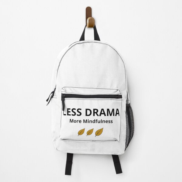 Item preview, Less Drama More Mindfulness - Minimalist Calm Quote designed and sold by FreshLineArts.
