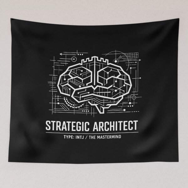 Item preview, Strategic Architect INTJ Mastermind Brain designed and sold by SplashTastic.