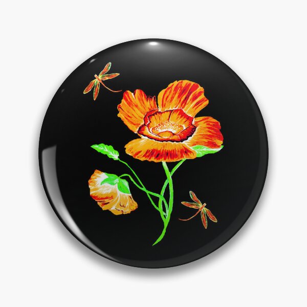 Item preview, Flower and Dragonflies designed and sold by Linda Callaghan.