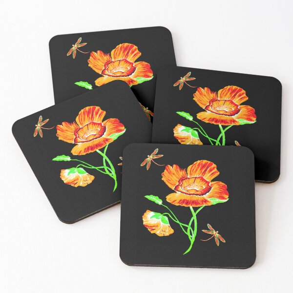 Item preview, Flower and Dragonflies designed and sold by Linda Callaghan.