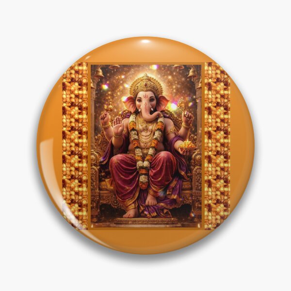 Item preview,  Devotional image of lord Ganesha giving his divine blessing . designed and sold by aruvanita.