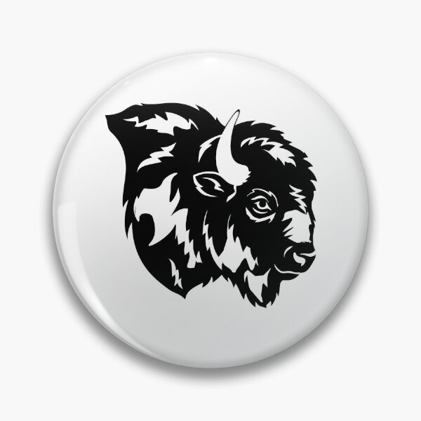 Item preview, Buffalo Head Minimalist Design – Western Bison Wildlife Art designed and sold by JulijaArt.