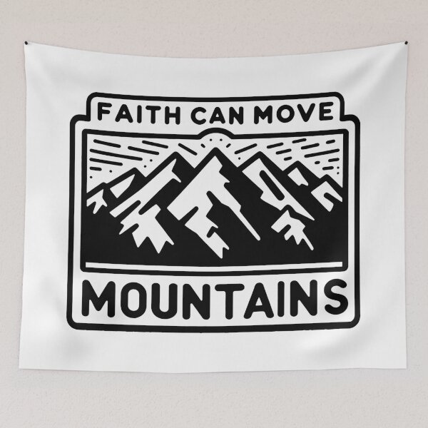Item preview, Matthew 17:20 Faith Can Move Mountains designed and sold by plushism.