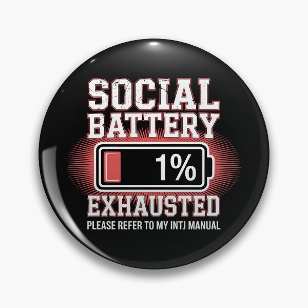 Item preview, Social Battery Exhausted INTJ Manual designed and sold by SplashTastic.