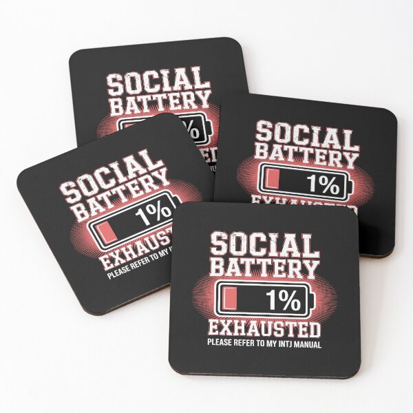 Item preview, Social Battery Exhausted INTJ Manual designed and sold by SplashTastic.