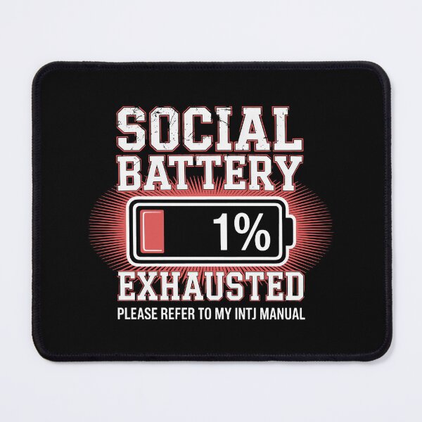 Item preview, Social Battery Exhausted INTJ Manual designed and sold by SplashTastic.