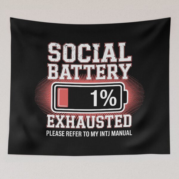 Item preview, Social Battery Exhausted INTJ Manual designed and sold by SplashTastic.