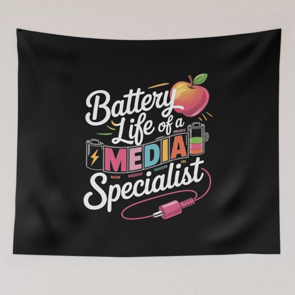 Item preview, Battery Life of A Media Specialist Back to School designed and sold by CHCsCollection.