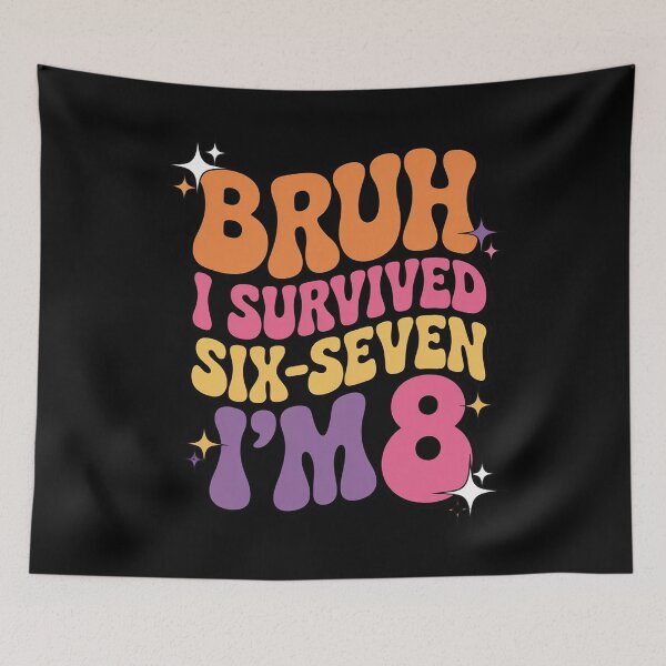 Item preview, Bruh I Survived Six Seven I’m 8 Years Old Birthday Girl designed and sold by BvgBytez.