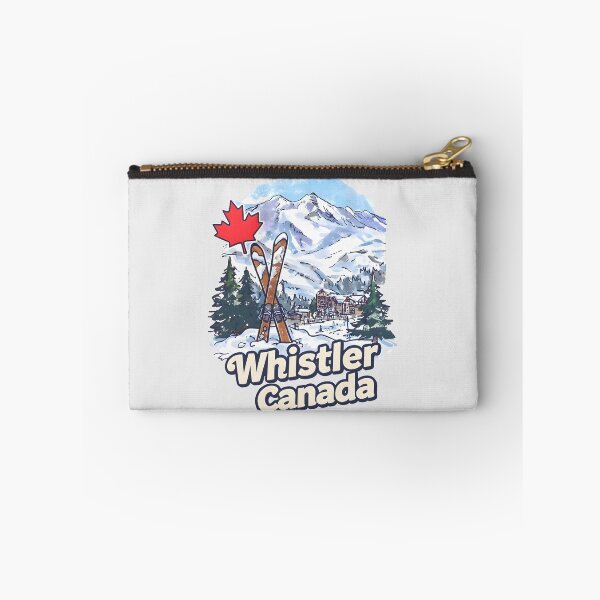 Item preview, Whistler BC Canada Retro Cute Skiing Resort Landscape  designed and sold by HowToCanadian.