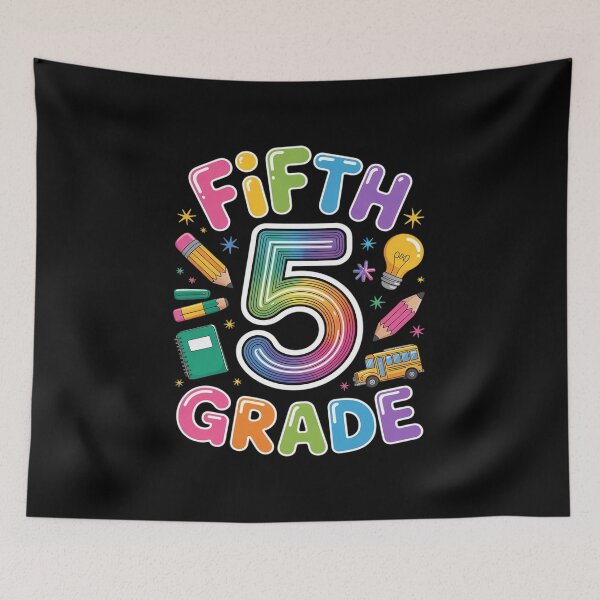 Item preview, Back To School Fifth Grade Team Teacher Student designed and sold by WonkyWhiskers.