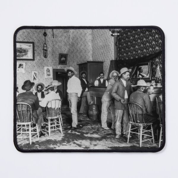 Item preview, Vintage Tavern Scene Men Southern California 1890 Photograph designed and sold by TheSoulOfArt.