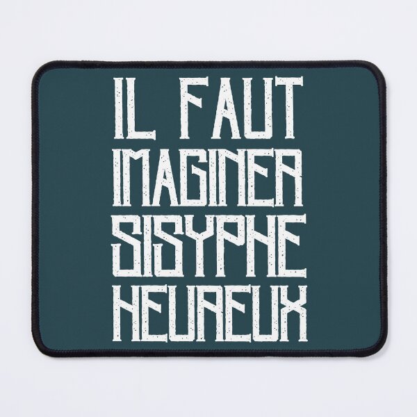 Item preview,  Albert Camus TEXT: il faut imaginer sisyphe heureux designed and sold by artbleed.
