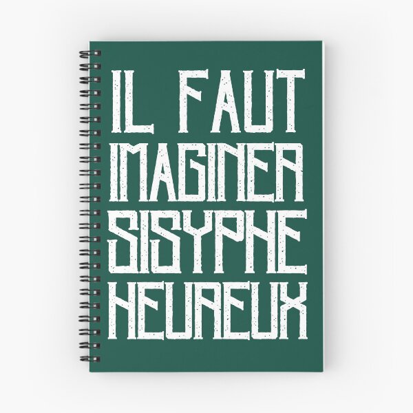 Item preview,  Albert Camus TEXT: il faut imaginer sisyphe heureux designed and sold by artbleed.