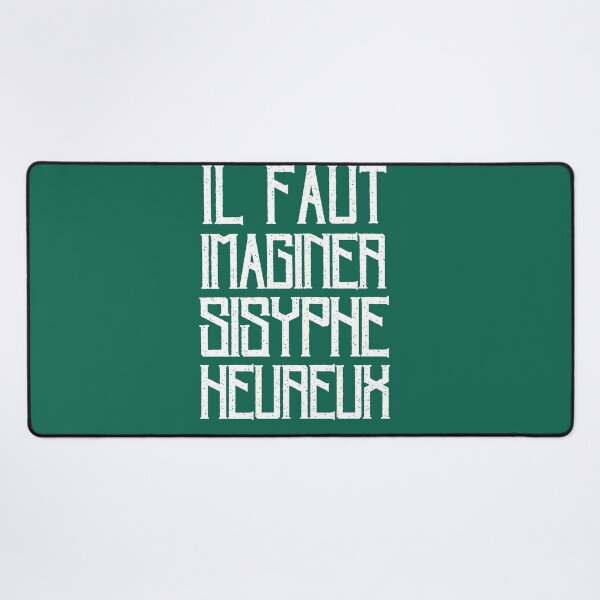 Item preview,  Albert Camus TEXT: il faut imaginer sisyphe heureux designed and sold by artbleed.