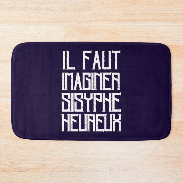 Item preview,  Albert Camus TEXT: il faut imaginer sisyphe heureux designed and sold by artbleed.
