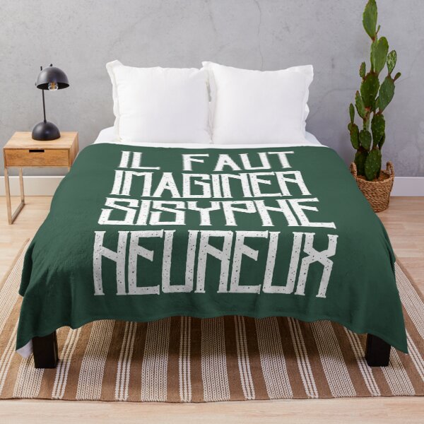 Item preview, Albert Camus TEXT: il faut imaginer sisyphe heureux designed and sold by artbleed.