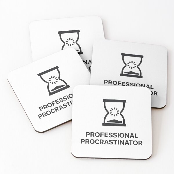 Item preview, Professional Procrastinator Hourglass Minimalist designed and sold by SplashTastic.