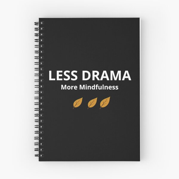 Item preview, Less Drama More Mindfulness - Minimalist Wellness Quote designed and sold by FreshLineArts.