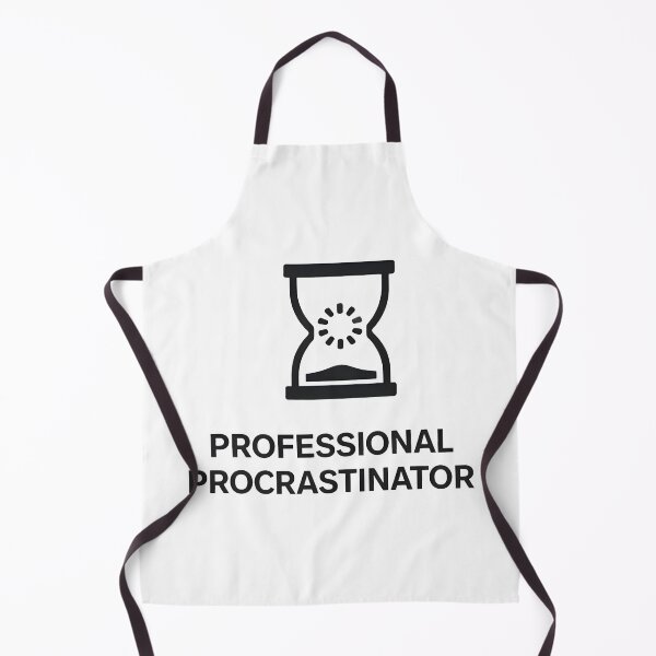 Item preview, Professional Procrastinator Hourglass Minimalist designed and sold by SplashTastic.