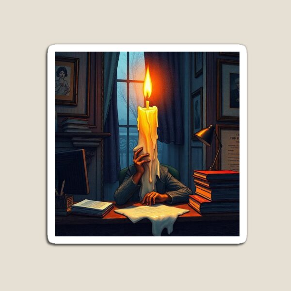 Item preview, Burning Candle Illustration designed and sold by antidote123.