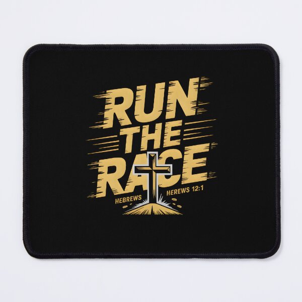Item preview, Run The Race - Hebrews 12:1 Faith Based Graphic Tee designed and sold by ForgedByFaith.