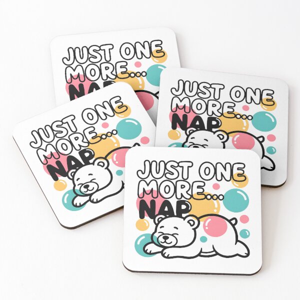 Item preview, Just One More Nap Polar Bear designed and sold by SplashTastic.
