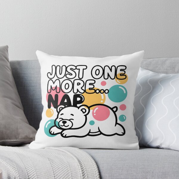 Item preview, Just One More Nap Polar Bear designed and sold by SplashTastic.