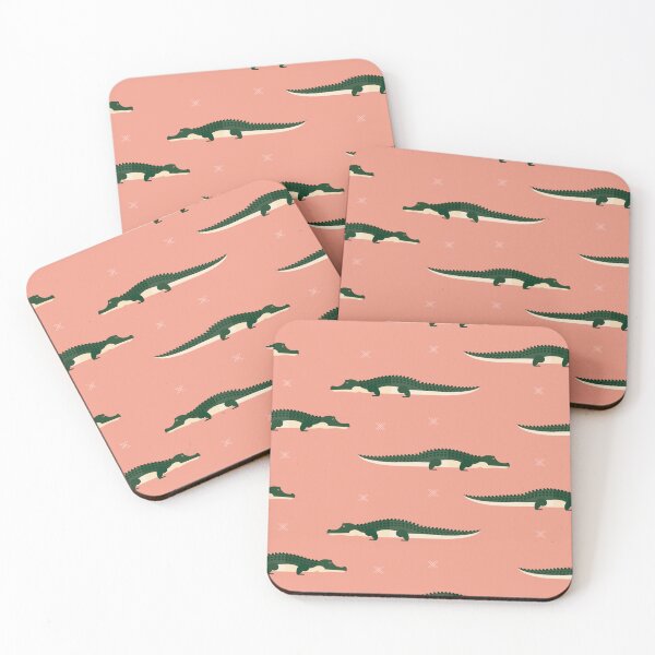Item preview, Crocodiles on pink designed and sold by reneesillus.