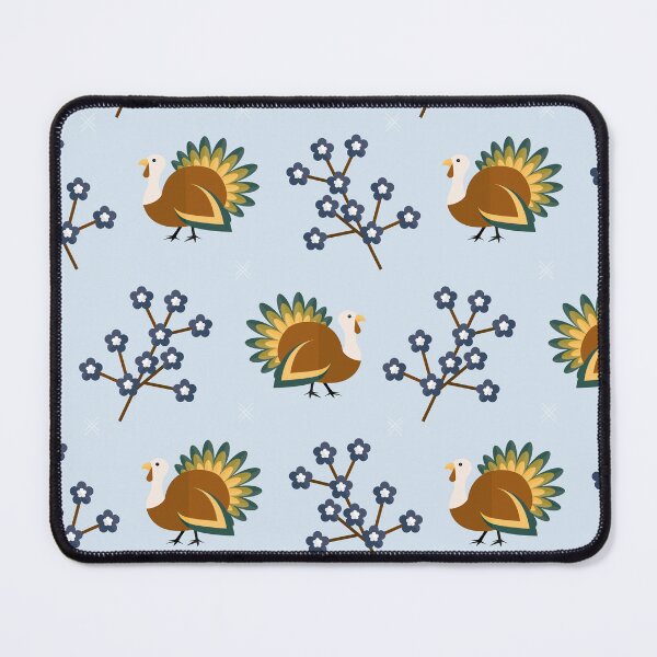 Item preview, Turkeys on blue designed and sold by reneesillus.