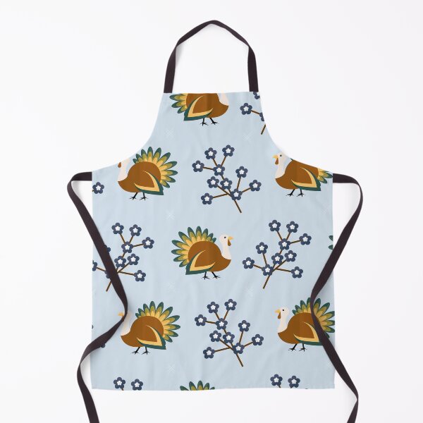 Item preview, Turkeys on blue designed and sold by reneesillus.