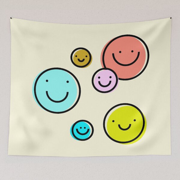 Item preview, Colorful Smiley Happy Faces designed and sold by berserki_.