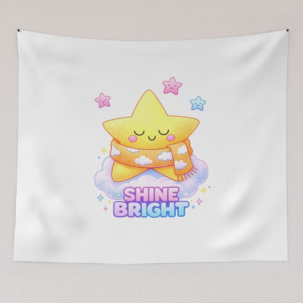 Item preview, Shine Bright Cute Star Motivational Design designed and sold by SoftSproutstu.