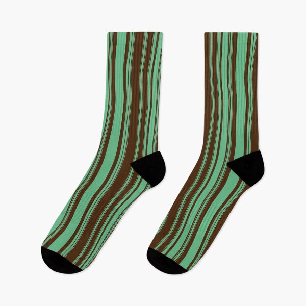 Item preview, Green & Brown Vertical Stripes Pattern – Earthy Retro Minimalist Natural Design designed and sold by WildHugeDot.