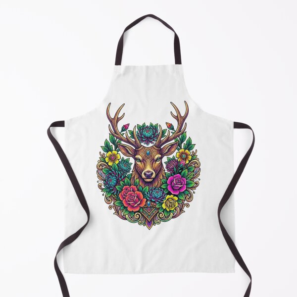 Item preview, Deer face art designed and sold by PP&RAINBOW SHOP.