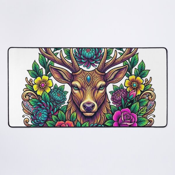 Item preview, Deer face art designed and sold by PP&RAINBOW SHOP.