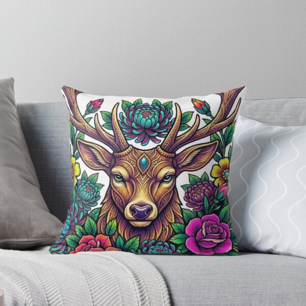 Item preview, Deer face art designed and sold by PP&RAINBOW SHOP.