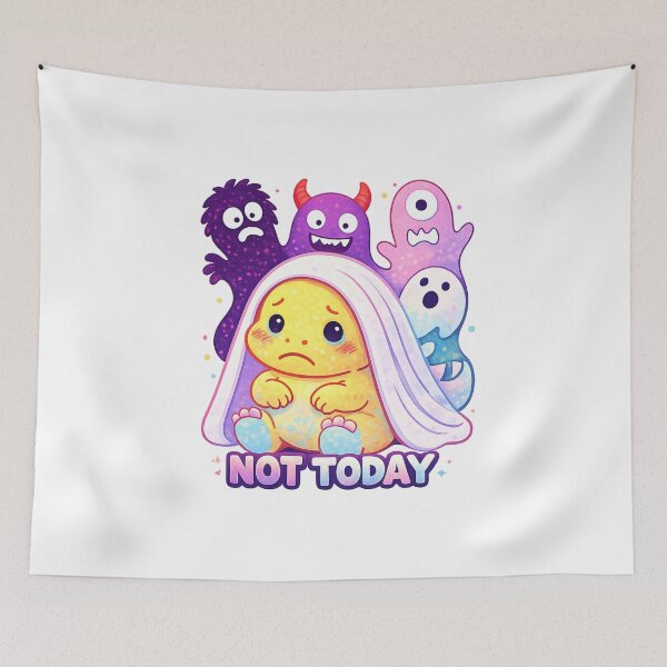 Item preview, Not Today Cute Dinosaur Halloween Design designed and sold by SoftSproutstu.