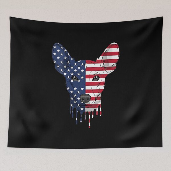 Item preview, Rat Terrier Dog 4th of July American Flag Patriotic designed and sold by goombi-creative.