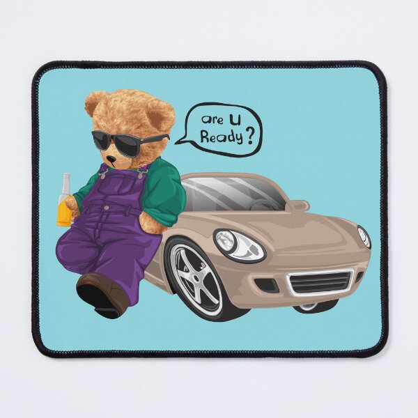 Item preview, Cool Teddy Bear With Car Street Vibes designed and sold by Bhonard 21.