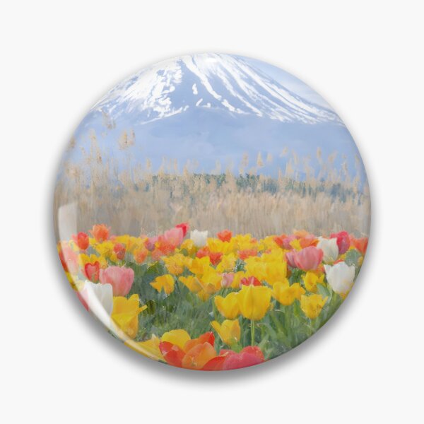 Item preview, Oishi Park Tulips with Fuji designed and sold by HOMETOWN86.