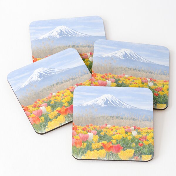 Item preview, Oishi Park Tulips with Fuji designed and sold by HOMETOWN86.