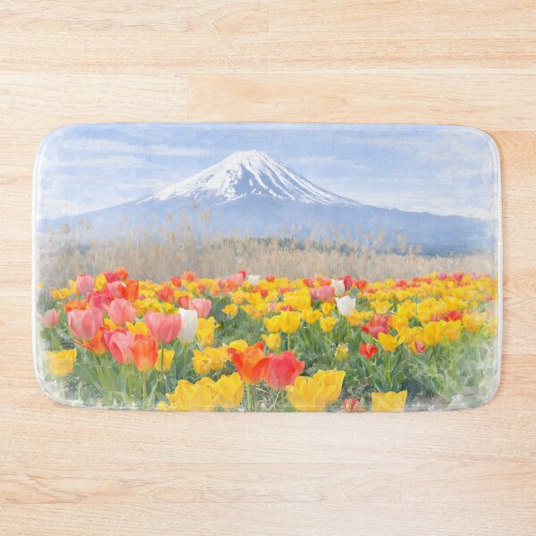 Item preview, Oishi Park Tulips with Fuji designed and sold by HOMETOWN86.